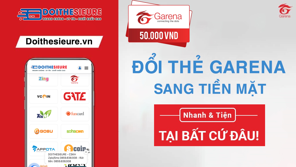 Đổi thẻ cào Garena sang tiền mặt đơn giản, chiết khấu ưu đãi - Ảnh 2