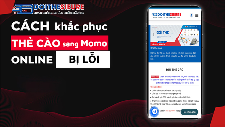 Đổi thẻ cào rồi rút tiền qua MoMo nhưng không thành công - Ảnh 3