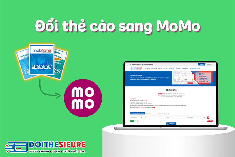 Hướng dẫn nạp tiền vào ví MoMo bằng thẻ cào tại Doithesieure - Ảnh 3