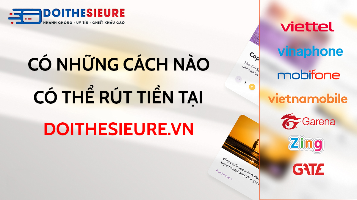 Các cách để rút tiền về tài khoản trên web đổi thẻ cào Doithesieure.vn ? - Ảnh 3